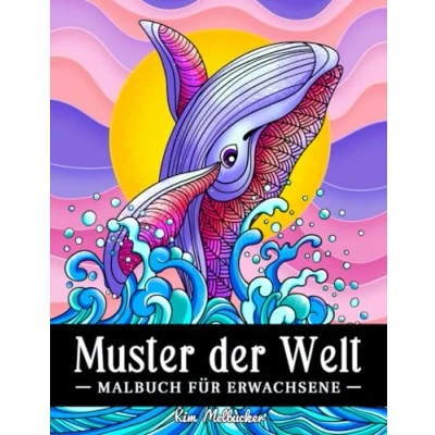 Abbildung von Muster der Welt: Malbuch für Erwachsene: Stressabbauende Blumen, Tiere und Landschaften zum Ausmalen