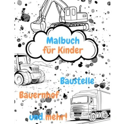 Abbildung von Fahrzeug Malbuch für Kinder: Informatives mit Fahrzeugen Kinder ab 2 Jahren