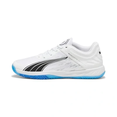 Abbildung von Puma Accelerate Turbo Handballschuh, Herren, Größe: 39, White/bluemazing Textil/synthetik