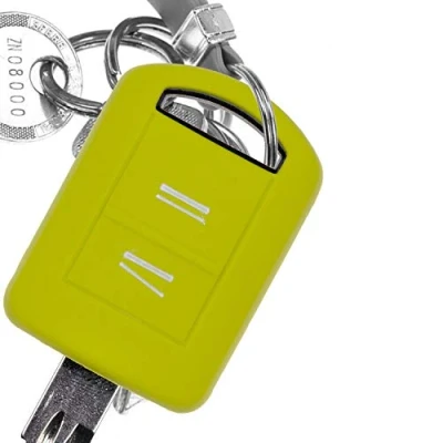Abbildung von Soft Case Silikon Schutz Hülle Auto Schlüssel Apfelgrün kompatibel mit Opel Combo C Corsa Meriva A Tigra TwinTop