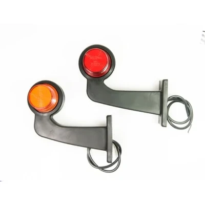 Abbildung von Web Truck 2 x LED Gummi Begrenzungsleuchte Seitenleuchte 12V 24V mit Old School NEON STYLE Positionsleuchte Auto LKW PKW Wohnwagen KFZ Lampe Leuchte Licht Rot Orange