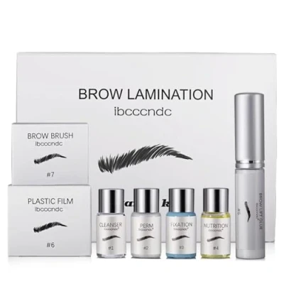 Abbildung von Augenbrauen Laminierungsset, professionelles Lift Set, DIY Lifting Set für natürliche, trendige Augenbrauen, dickere einfach zu bedienen und langlebige Ergebnisse