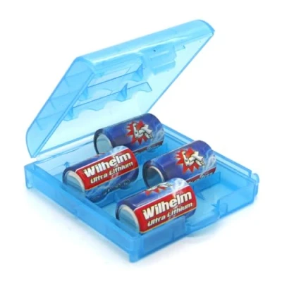 Abbildung von 4 x Wilhelm 14250 ER14250 LS14250 Batterie 1/2 AA Lithium 3,6V 1200 mAh Li SOCl2 in praktischer Batteriebox