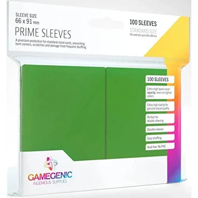 Abbildung von Gamegenic, PRIME Sleeves Green, Sleeve color code: Gray