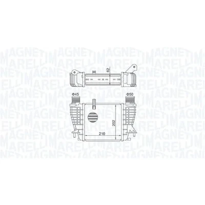 Abbildung von MAGNETI MARELLI 351319204710 Ladeluftkühler RENAULT: CLIO 3, Modus / Grand