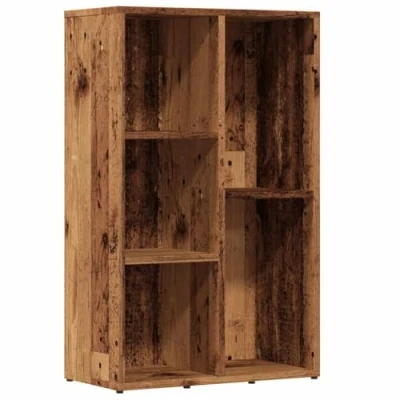 Abbildung von vidaXL Bücherregal Altholz Optik 50x25x80 cm Holzwerkstoff, Büroschrank, Bücherregal, Regal, Büroregal, Bücherregale, Regale, Aktenregal, Aktenschrank