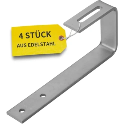 Abbildung von Avoltik Dachhaken Photovoltaik Befestigung für Bitumen/Schiefer &amp; Dachziegel 4 Stück I hochwertige Solar aus robustem Edelstahl sichere langlebige auf Bitumen