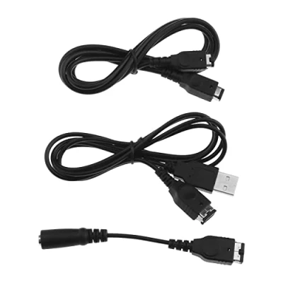 Abbildung von YINETTECH GBA SP Kabeln, Kompatibel mit Nintendo Game Boy Advance SP, Inkl. USB Ladekabel, 2 Player Verbindungskabel Und Kopfhöreradapter, 3,5 mm Klinkenkabel