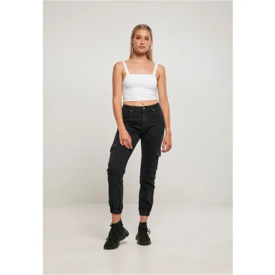 Abbildung von Urban Classics Jeans Relaxed Fit, Damen, Größe: 28x28, Black washed
