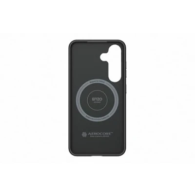 Abbildung von Samsung Spigen Enzo Aramid Case Magnet für S25, Black Silver