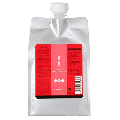 Abbildung von Lebel IAU Cream Melt Repair Hair Treatment 1000ml Refill (Green Tea Set)