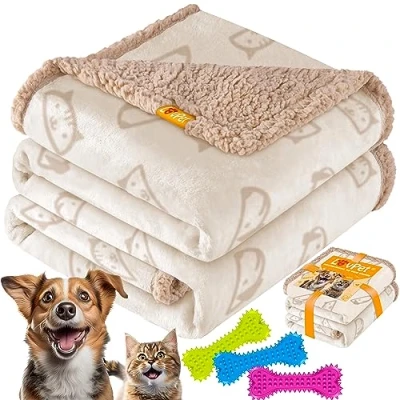 Abbildung von Lovpet Tierdecke, wasserdichte Hundedecke, Sherpa Fleece Haustier Decke