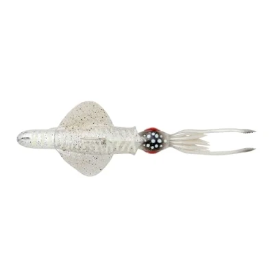 Abbildung von Savage Gear Swim Squid Rtf Zeevis Kunstaas White Glow Cuttlefish 18cm Gummifisch