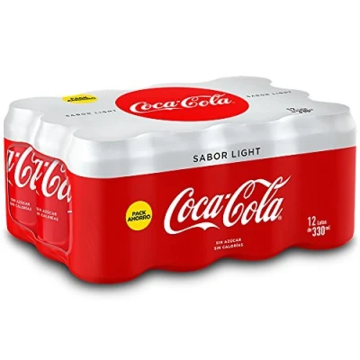 Abbildung von Refresco de Cola Coca Light lata pack 24x33 cl