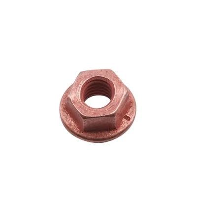 Abbildung von Connect 30741 Kupfermutter, Flansch und selbstsichernd, M8 x 1,25 13 mm, Sechskant, 5 Stück, Braun
