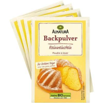 Abbildung von Alnatura Backpulver Reinweinstein 4er Pack