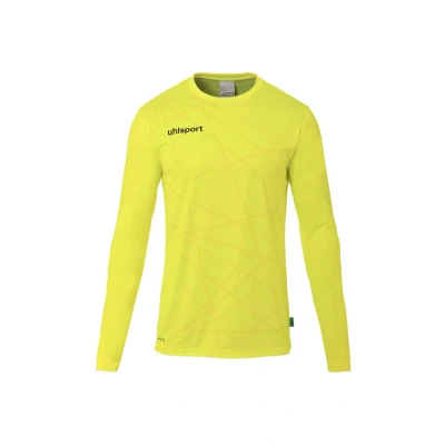 Abbildung von uhlsport Herren Prediction Torwart T Shirt, Fluo Gelb/Schwarz, S EU