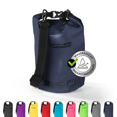 Abbildung von #DoYourOutdoor Where Tomorrow Dry Bag Tasche 30L dunkelblau Wasserdichter Rucksack Wasserfester Beutel &amp; Packsack Drybag ideal für Boot, Kajak, Angeln und Camping