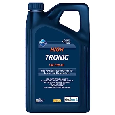 Abbildung von Aral Hightronic 5W 40 5l Motoröl 15F47D MERCEDES BENZ: C Klasse Coupe, Vito Bus, Limousine, RENAULT: Captur, Twingo 3 Schrägheck