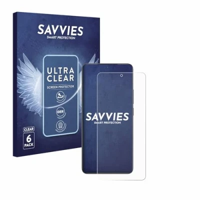 Abbildung von Savvies 6 Stück Schutzfolie für Xiaomi Poco F6 Pro Displayschutz Folie Ultra Transparent