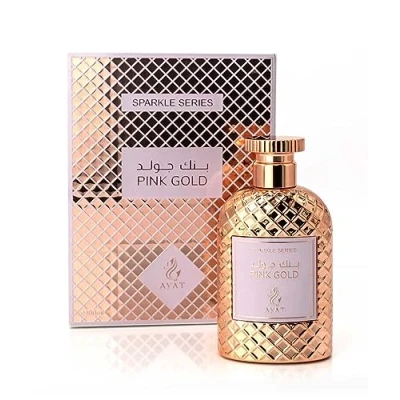 Abbildung von AYAT PERFUMES Eau de Parfum Sparkle Serie 100 ml Duft Arabian für Frauen ein sinnlicher orientalischer Duft, entworfen und hergestellt in Dubai (Pink Gold)