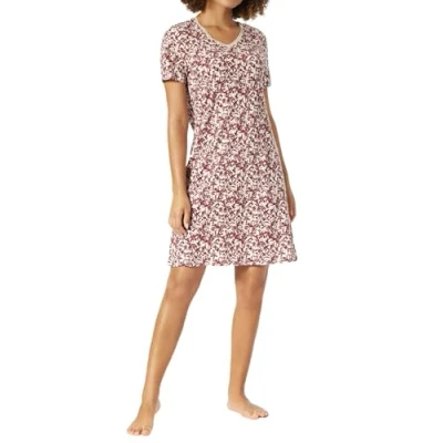Abbildung von Schiesser Damen, 1/2 Arm, 95cm Nachthemd, weinrot, 38
