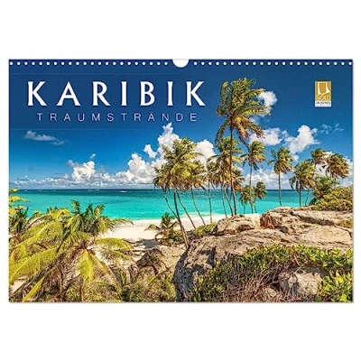 Abbildung von Karibik Traumstrände (Wandkalender 2025 DIN A3 quer), CALVENDO Monatskalender