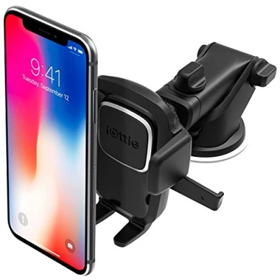 Abbildung von iOttie Easy One Touch 4Autohalterung für Armaturenbrett und Windschutzscheibe iPhone XS Max R 8 Plus 10 W Samsung Galaxy S10 E S9 S8 Edge, Hinweis 9
