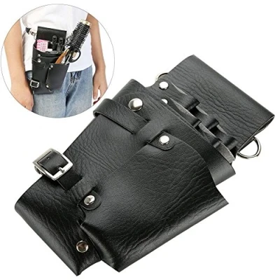 Abbildung von Salon Stylist Friseurwerkzeuge Taille Gürteltasche, professionelle Friseur Werkzeug Tasche Barber Scissor Kamm Holster Gürtel