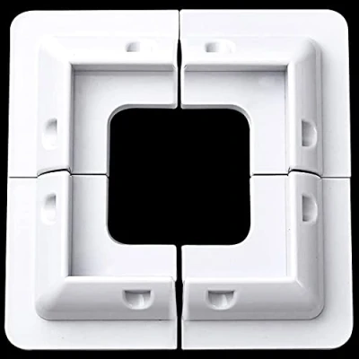 Abbildung von QIQN Solarpanel Montagehalterungen Solar Panel Montagehalterung ABS Halterungen Modul Halterung für Wohnmobil und Wohnwagen, Boote Jede Flache Oberfläche (4 Ecken Bohrfreie)