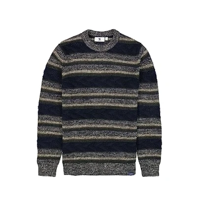 Abbildung von Garcia Striped Strickpullover, Herren, Größe: Medium, Dark moon