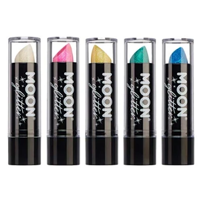 Abbildung von Moon Glitter Lippenstift mit schillerndem 5gr Set 5 Farben