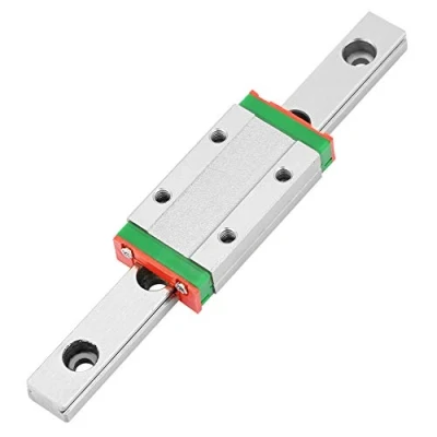 Abbildung von Miniatur Linearschiene Führungsschiene, MGN9H 100mm Mini Lineare Schienenführung 9mm Breite Linear Schiebetür Gide mit ein Erweiterungs Schiebeblock, Anti Rost und Hohe Präzision