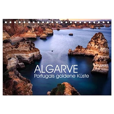 Abbildung von Algarve Portugals goldene Küste (Tischkalender 2025 DIN A5 quer), CALVENDO Monatskalender