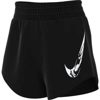 Abbildung von Nike Dri FIT One Swoosh HyperBright Mid Race Shorts XL Leichte, atmungsaktive Laufshorts für optimale Performance in Schwarz