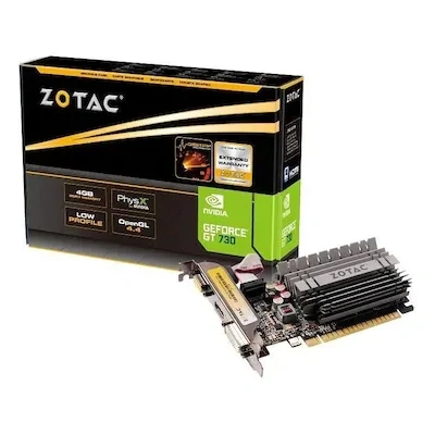 Abbildung von Zotac GeForce GT 730 Zone Grafikkarte (NVIDIA 730, 4GB DDR3, 64bit, Base Takt 902 MHz, 1,6 GHz, DVI, HDMI, VGA, passiv gekühlt)