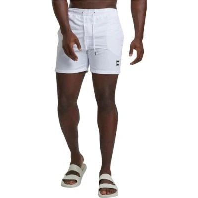 Abbildung von Urban Classics Block Badeshorts, Herren, Größe: Small, White