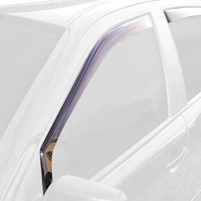 Abbildung von ClimAir Car Comfort Windabweiser Schwarz kompatibel mit Honda Jazz 5 türer 2015 2020