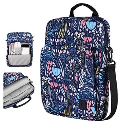 Abbildung von Dadanism 9 11 Zoll Tablet Tasche mit Schultergurt &amp; Tragegriff für iPad 10,2 9/8/7. Gen, Pro 2024 2018, Air 11&quot; 2024, 5/4 10,9 10. Galaxy Tab A9+/S9 FE/A8, Nacht Blau