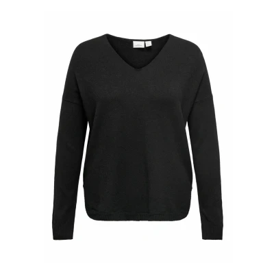 Abbildung von ONLY Carmakoma Carmargareta LS NOOS Strickpullover, Damen, Größe: L 50/52, Black