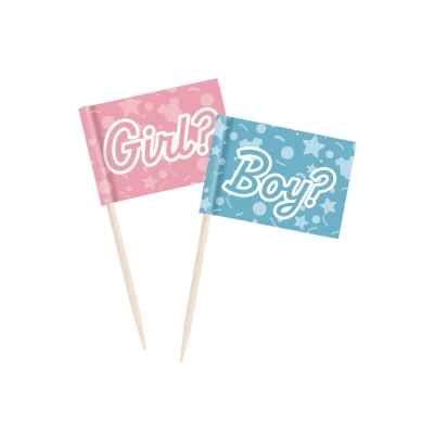 Abbildung von Gender Reveal Party Prickers 50 Stück