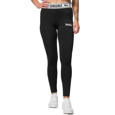 Abbildung von Lonsdale Ballinguile Leggings Hosen, Damen, Größe: Large, Black white