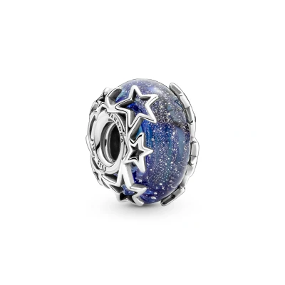 Abbildung von Pandora Galaxy &amp; STAR Charm, Damen, Größe: One Size, Sterling silver