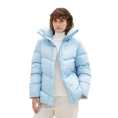 Abbildung von TOM Tailor MIT Recyceltem Nylon Daunenjacke, Damen, Größe: XL, Light cloudy blue