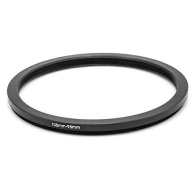 Abbildung von vhbw Step Down Ring Adapter von 105 mm auf 95 für Kamera Objektiv Filteradapter, Metall, Schwarz