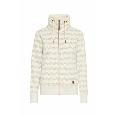 Abbildung von Oxmo Sweatjacke, Damen, Größe: Large, Oyster grey melange