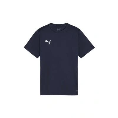 Abbildung von Puma Fussball Teamsport Teamgoal Tshirt print für Kinder, Größe: 128, Dunkelblauweissblau