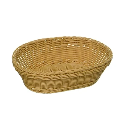 Abbildung von APS Korb, oval &quot;PROFI LINE&quot; Körbchen, Flechtkorb aus Polypropylen Abmessungen: 25 x 19 cm/Höhe: 6,5 cm/Farbe: Beige