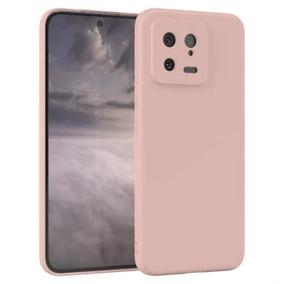 Abbildung von EAZY Case Silikonhülle für Xiaomi 13 Hülle Silikon Altrosa weich stoßfeste Handyhülle Schutzhülle mit Kameraschutz Dünn Premium Schutz Cover TPU Phone Bumper in Pastell Rosa