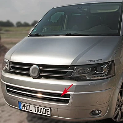Abbildung von Recambo passend für VW T5 Facelift Chrom Grill Leiste Stoßstange vorne Edelstahl BJ 2010 2015